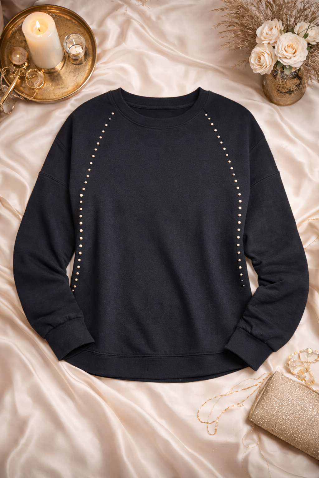 Black Studded Top