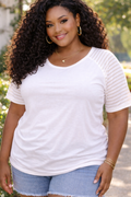 White Striped Tee
